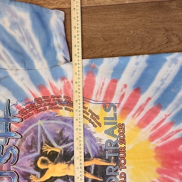 Rush Vapor Trails Tour 2002 Tie Dye Concert Tshirt Front/Back Graphic size XL - Picture 11 of 14